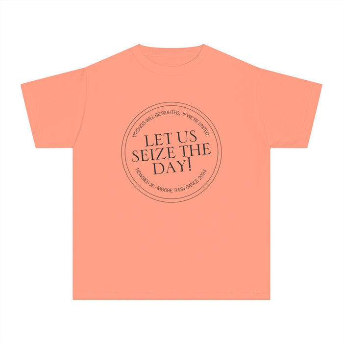 Let Us Seize The Day Comfort Colors Youth Midweight Tee