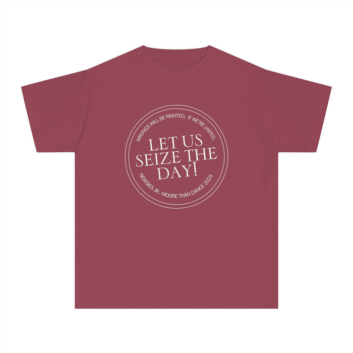 Let Us Seize The Day Comfort Colors Youth Midweight Tee