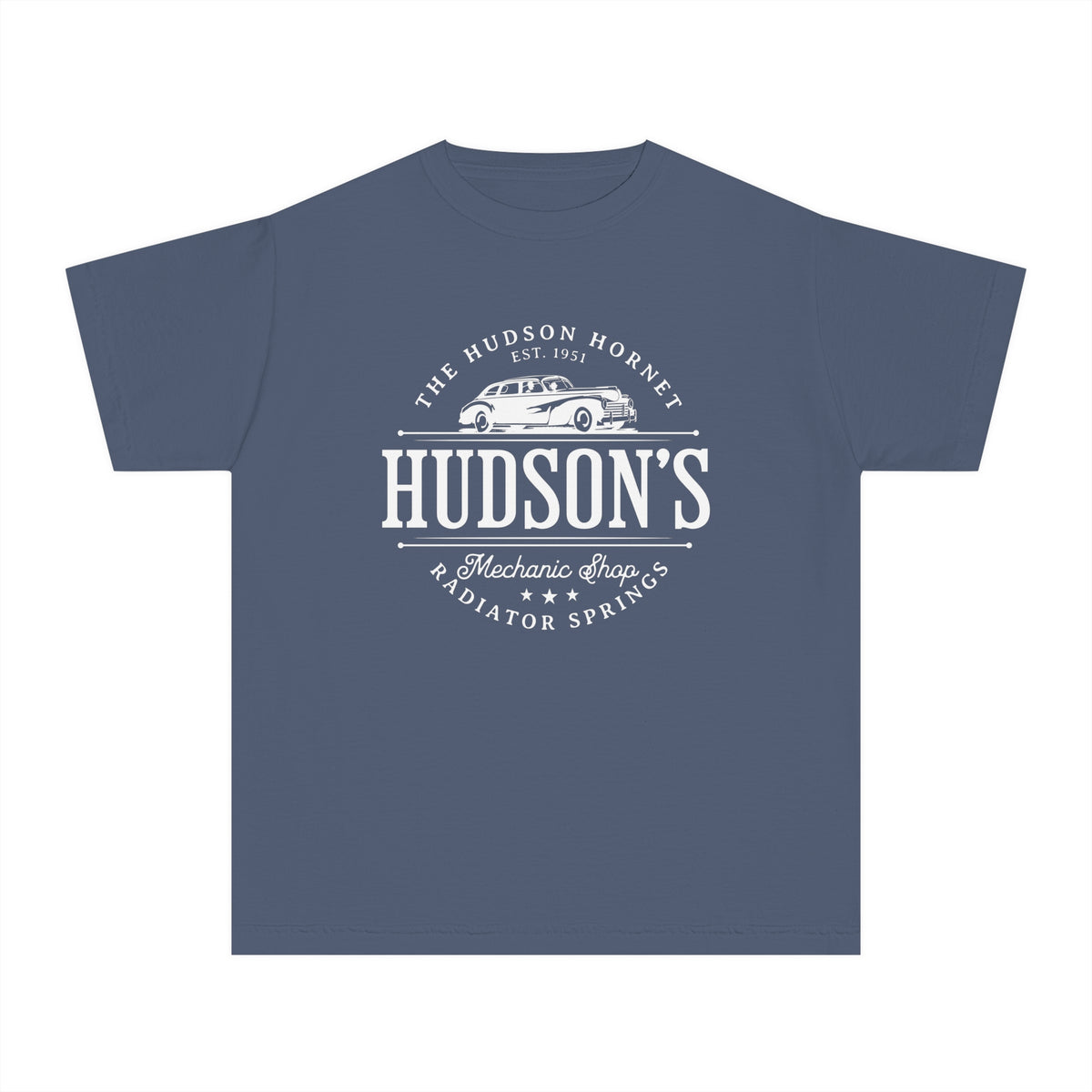 Hudson's Mechanic Shop Comfort Colors Youth Midweight Tee