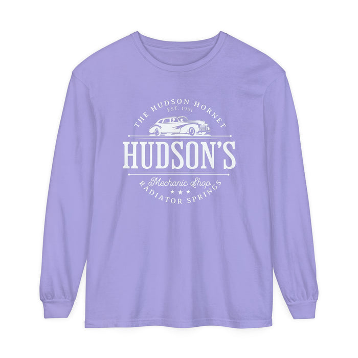 Hudson's Mechanic Shop Comfort Colors Unisex Garment-dyed Long Sleeve T-Shirt