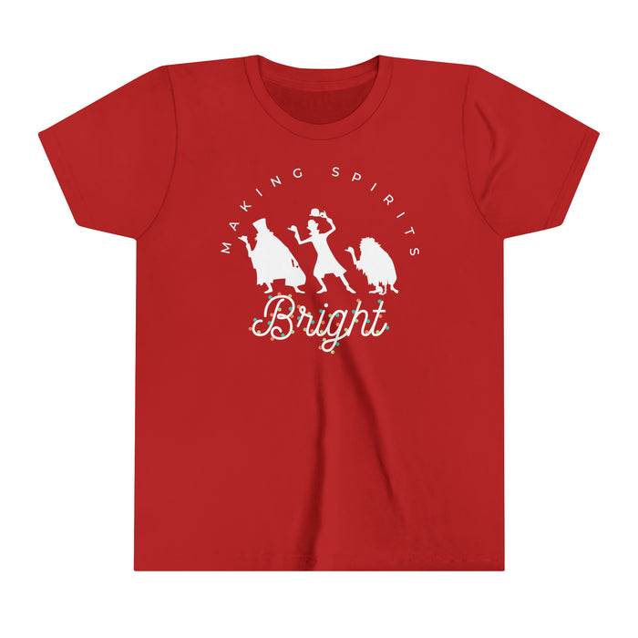 Making Spirits Bright Bella Canvas Youth Short Sleeve Tee