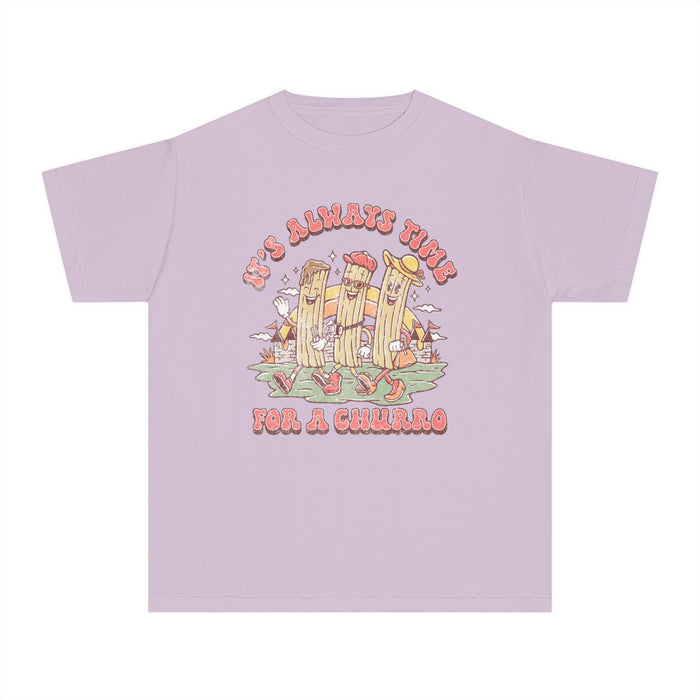 It's Always Time For A Churro Comfort Colors Youth Midweight Tee