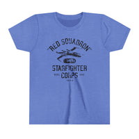 Red Squadron Starfighter Corps Bella Canvas Youth Short Sleeve Tee