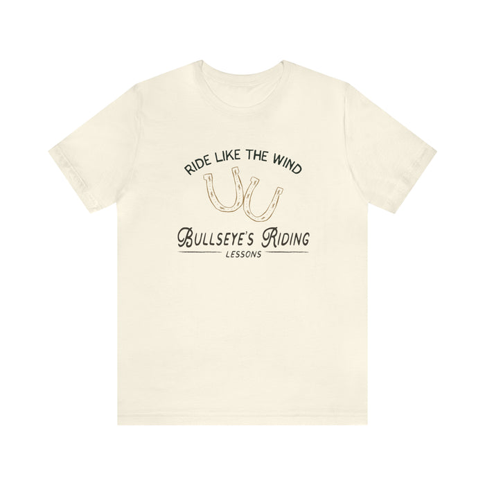 Bullseye's Riding Lessons Bella Canvas Unisex Jersey Short Sleeve Tee