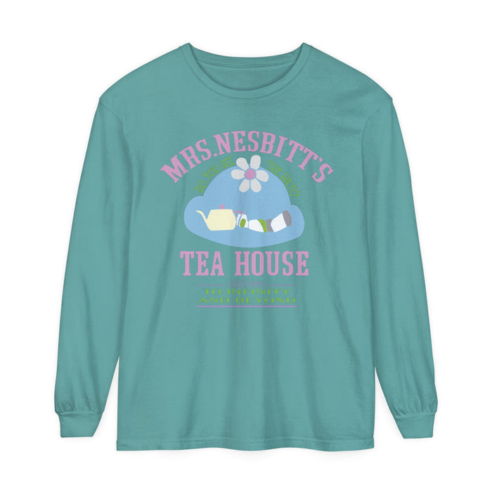 Mrs. Nesbitt’s Tea House Comfort Colors Unisex Garment-dyed Long Sleeve T-Shirt