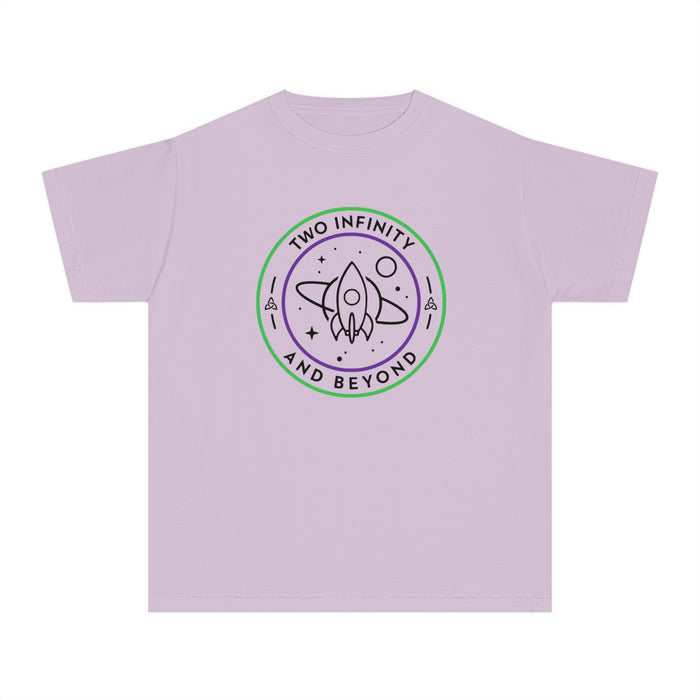 Two Infinity And Beyond Comfort Colors Youth Midweight Tee