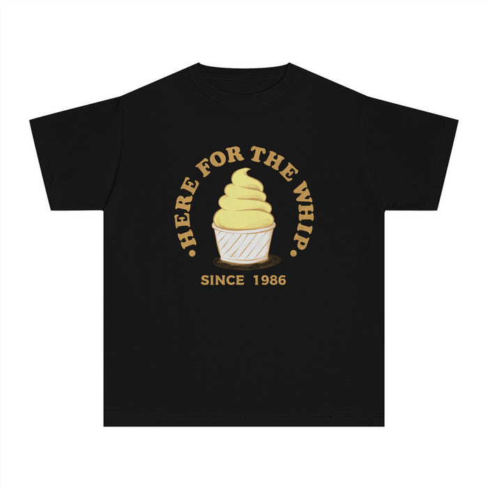 Here For The Whip Comfort Colors Youth Midweight Tee