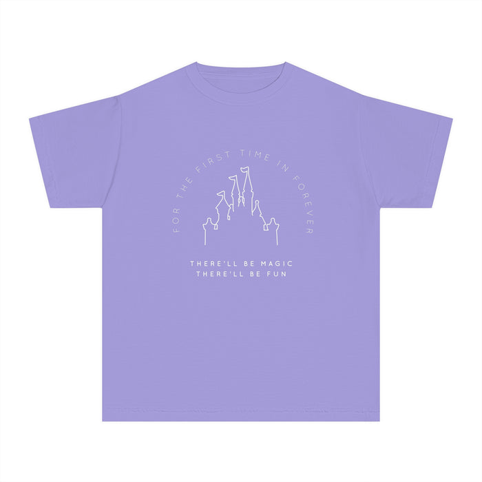 For The First Time In Forever Comfort Colors Youth Midweight Tee