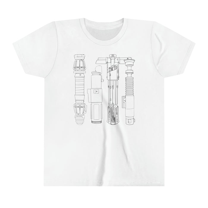 Lightsabers Bella Canvas Youth Short Sleeve Tee