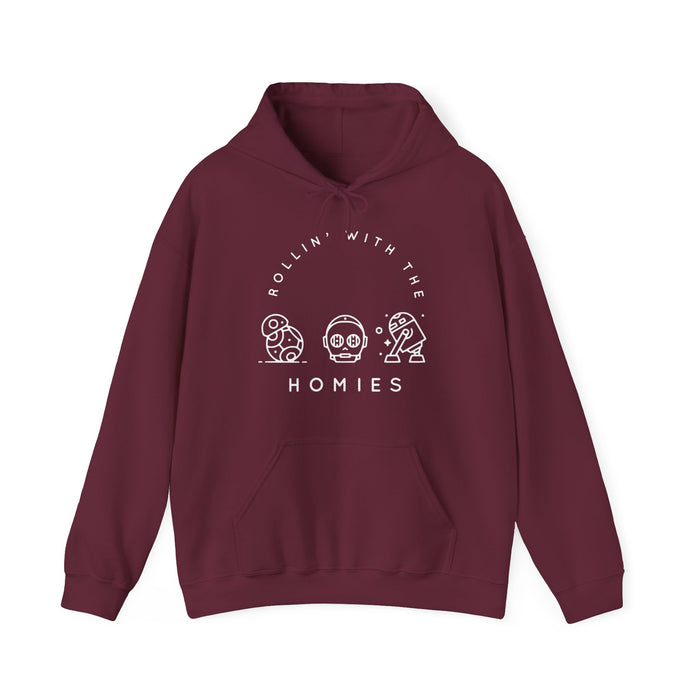 Rollin’ With The Homies Gildan Unisex Heavy Blend™ Hooded Sweatshirt