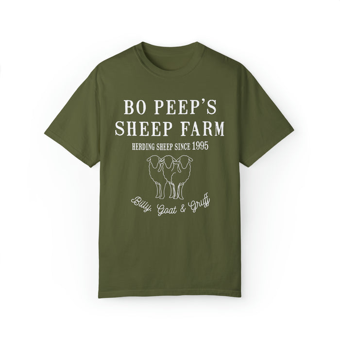 Bo Peep's Sheep Farm Comfort Colors Unisex Garment-Dyed T-shirt