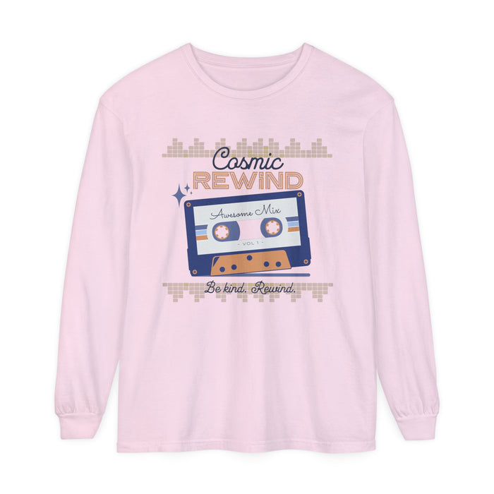 Cosmic Rewind Comfort Colors Unisex Garment-dyed Long Sleeve T-Shirt