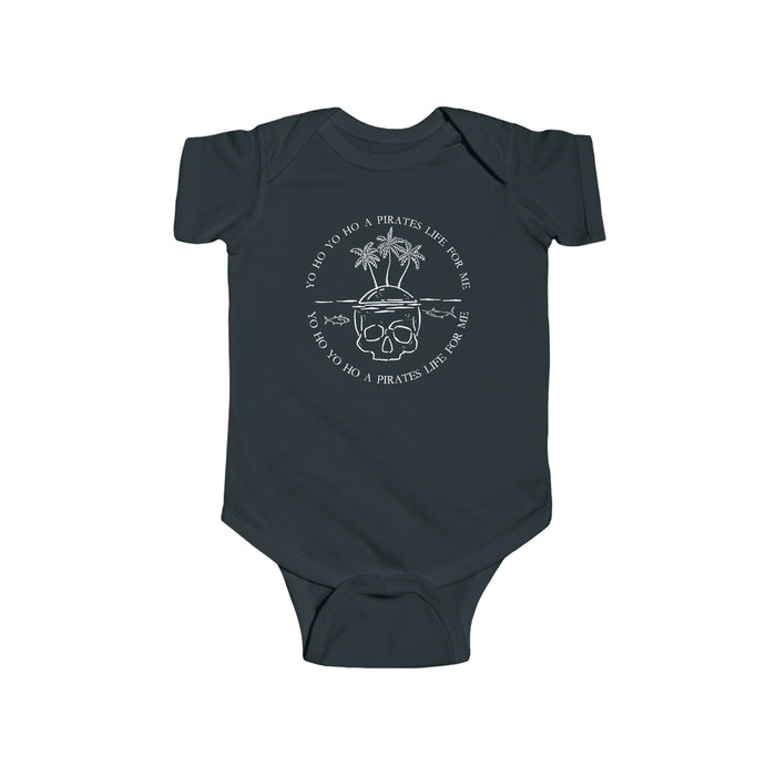 Yo Ho Yo Ho A Pirates Life For Me Rabbit Skins Infant Fine Jersey Bodysuit