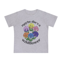 Maybe She’s A Wildflower Bella Canvas Baby Short Sleeve T-Shirt
