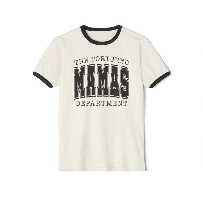 The Tortured Mamas Department Next Level Unisex Cotton Ringer T-Shirt