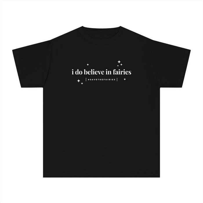 I Do Believe In Fairies Comfort Colors Youth Midweight Tee