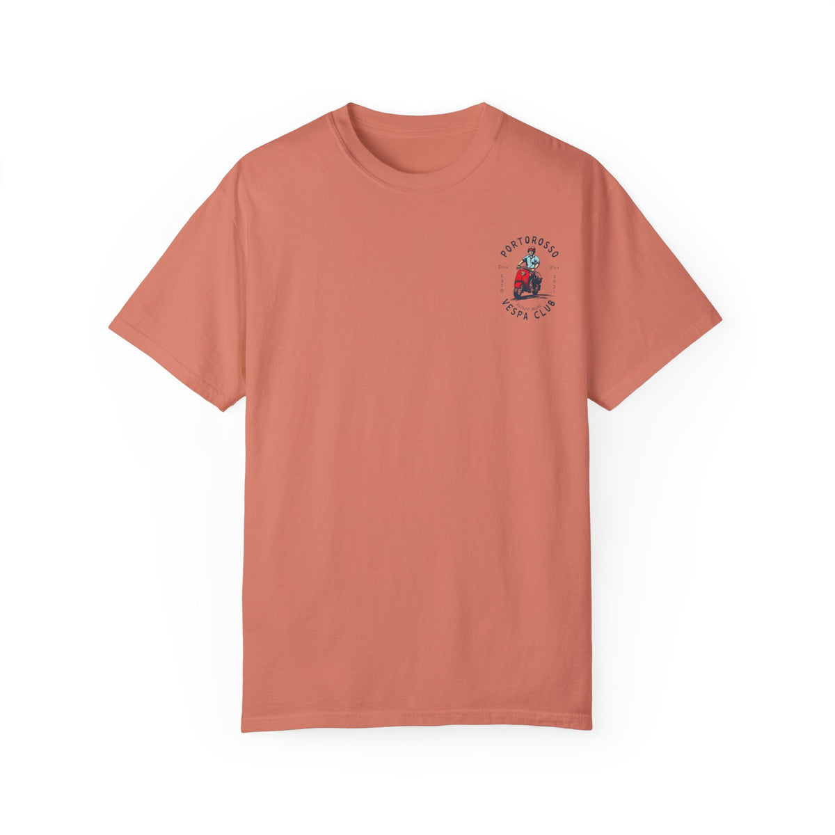 Portorosso Vespa Club Comfort Colors Unisex Garment-Dyed T-shirt