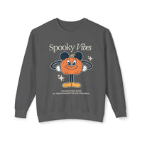 Spooky Vibes Unisex Lightweight Comfort Colors Crewneck Sweatshirt