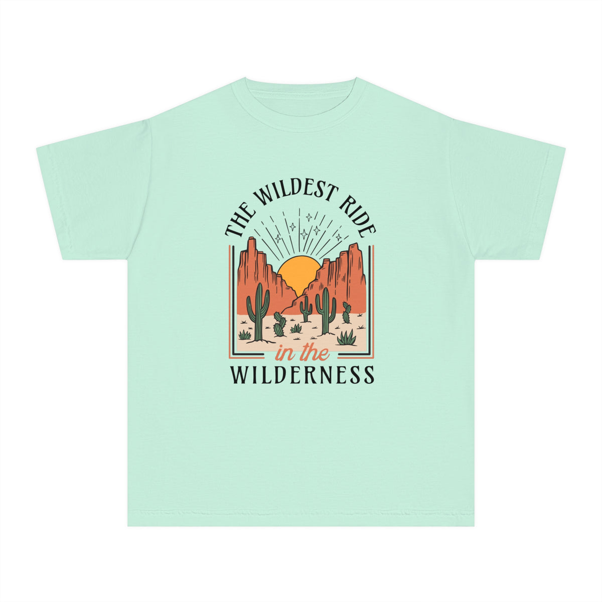 The Wildest Ride In The Wilderness Comfort Colors Youth Midweight Tee