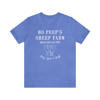 Bo Peep's Sheep Farm Bella Canvas Unisex Jersey Short Sleeve Tee