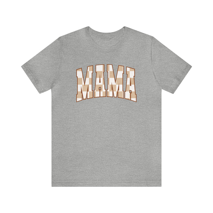 Checkered Mama Bella Canvas Unisex Jersey Short Sleeve Tee