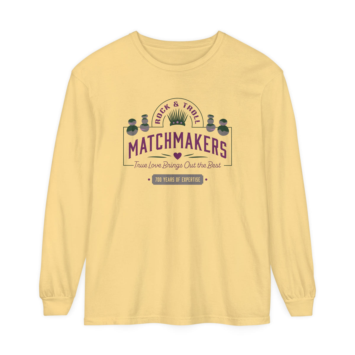 Rock & Troll Matchmakers Comfort Colors Unisex Garment-dyed Long Sleeve T-Shirt