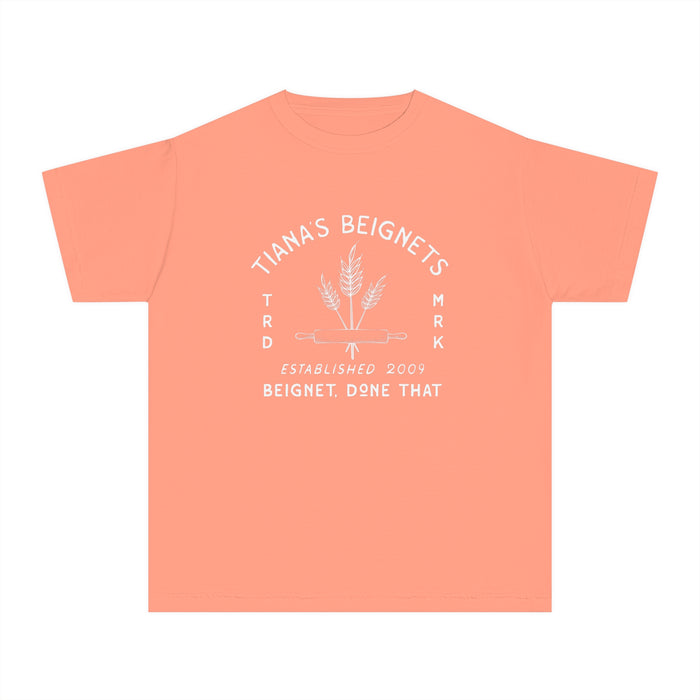 Tiana's Beignets Comfort Colors Youth Midweight Tee