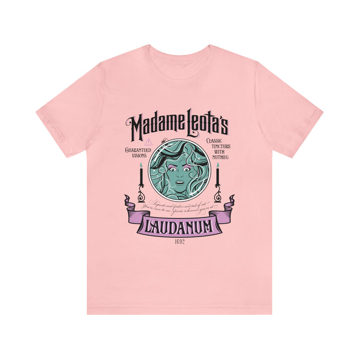 Madame Leota’s Laudanum Teal Bella Canvas Unisex Jersey Short Sleeve Tee