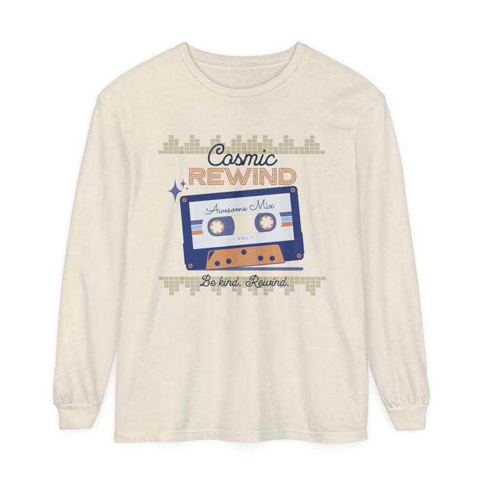 Cosmic Rewind Comfort Colors Unisex Garment-dyed Long Sleeve T-Shirt