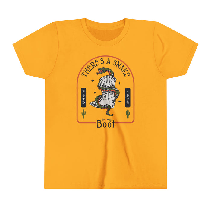 There's A Snake In My Boot Bella Canvas Youth Short Sleeve Tee