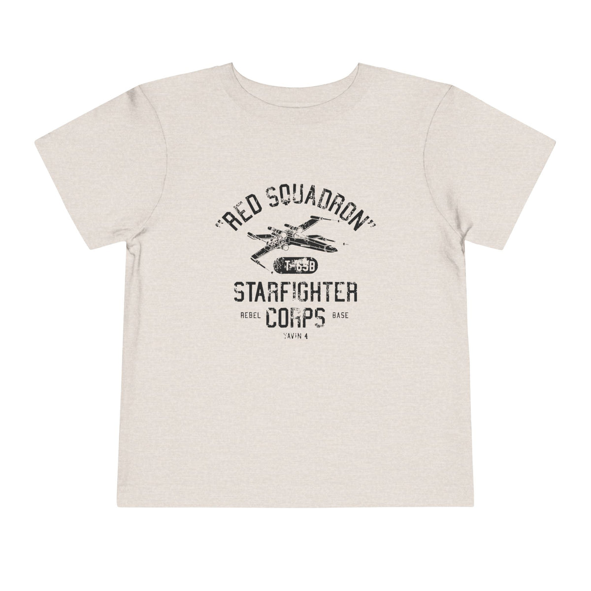 Red Squadron Starfighter Corps Bella Canvas Toddler Short Sleeve Tee