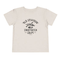 Red Squadron Starfighter Corps Bella Canvas Toddler Short Sleeve Tee