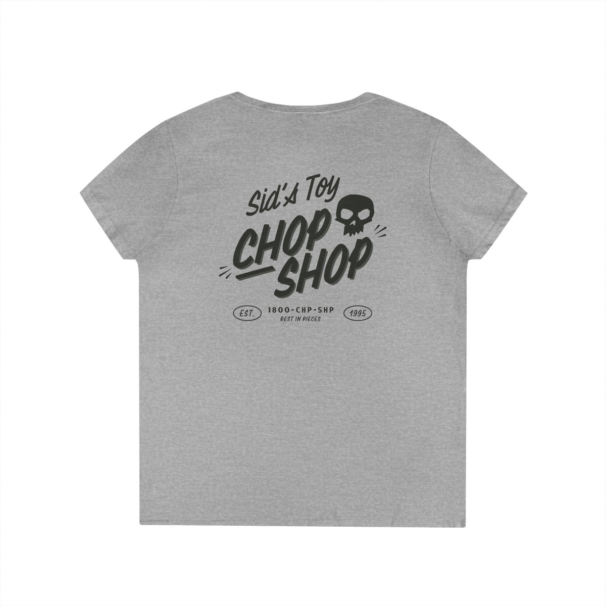 Sid's Toy Chop Shop Ladies' Gildan V-Neck T-Shirt