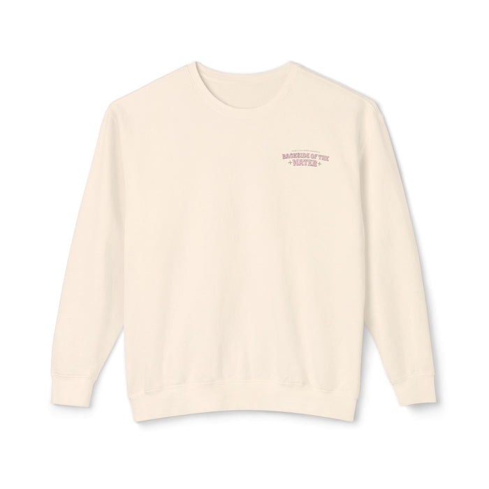 Backside of the Water Unisex Lightweight Comfort Colors Crewneck Sweatshirt