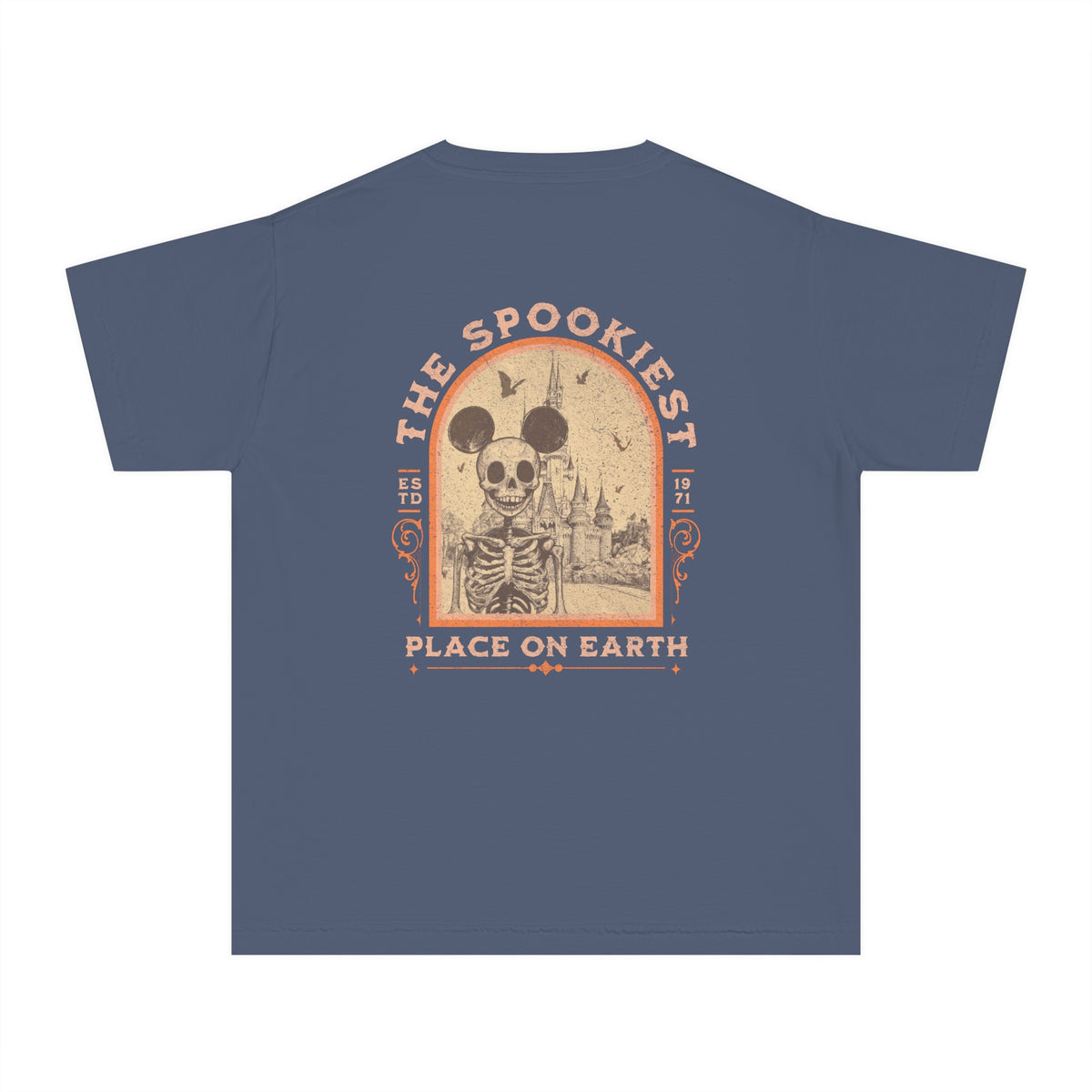 The Spookiest Place OnEarth Comfort Colors Youth Midweight Tee