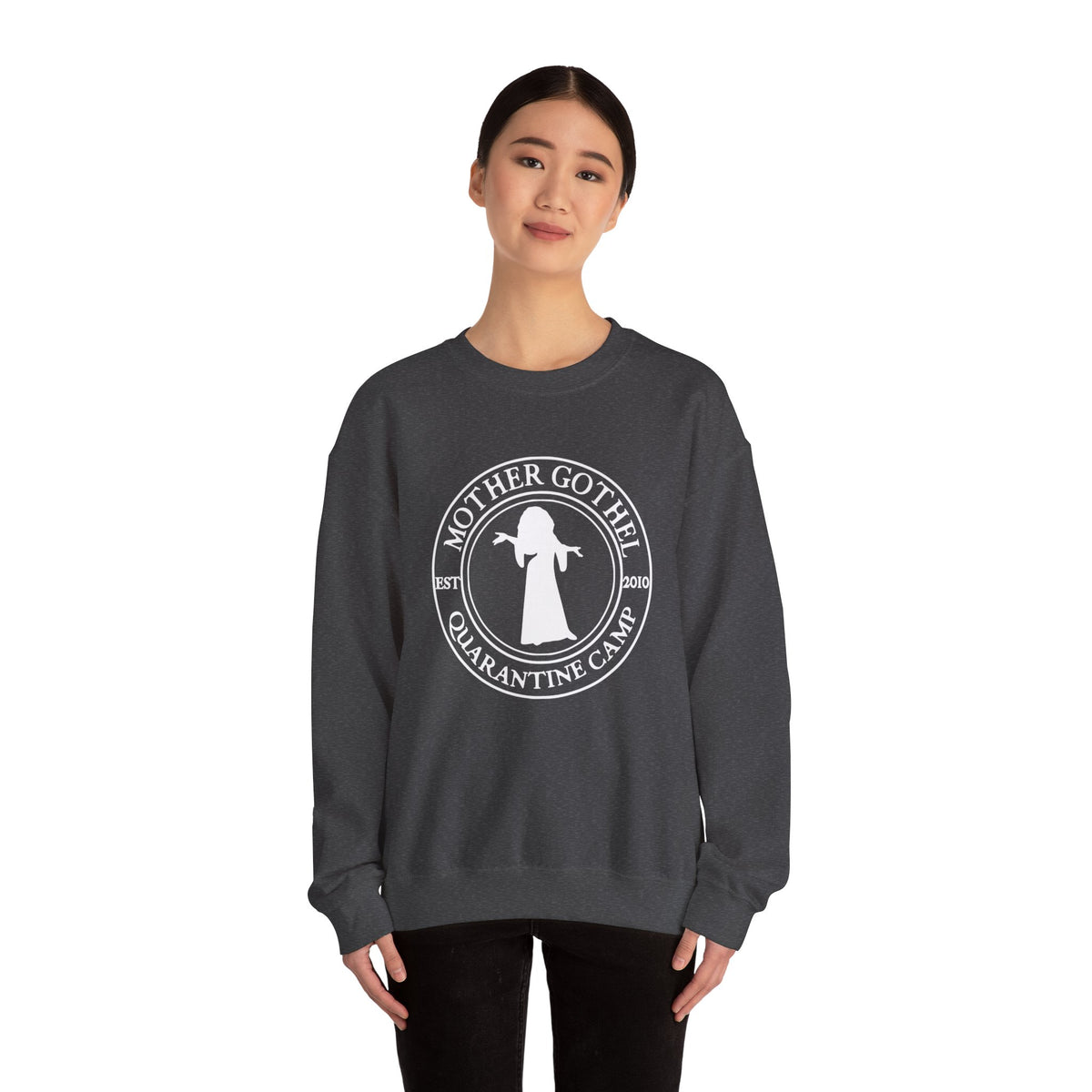 Mother Gothel Quarantine Camp Gildan Unisex Heavy Blend™ Crewneck Sweatshirt