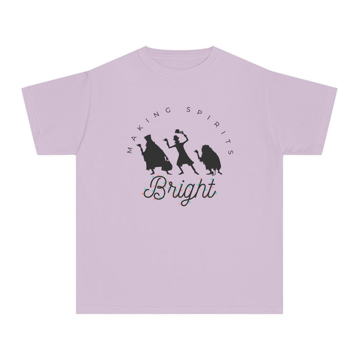 Making Spirits Bright Comfort Colors Youth Midweight Tee