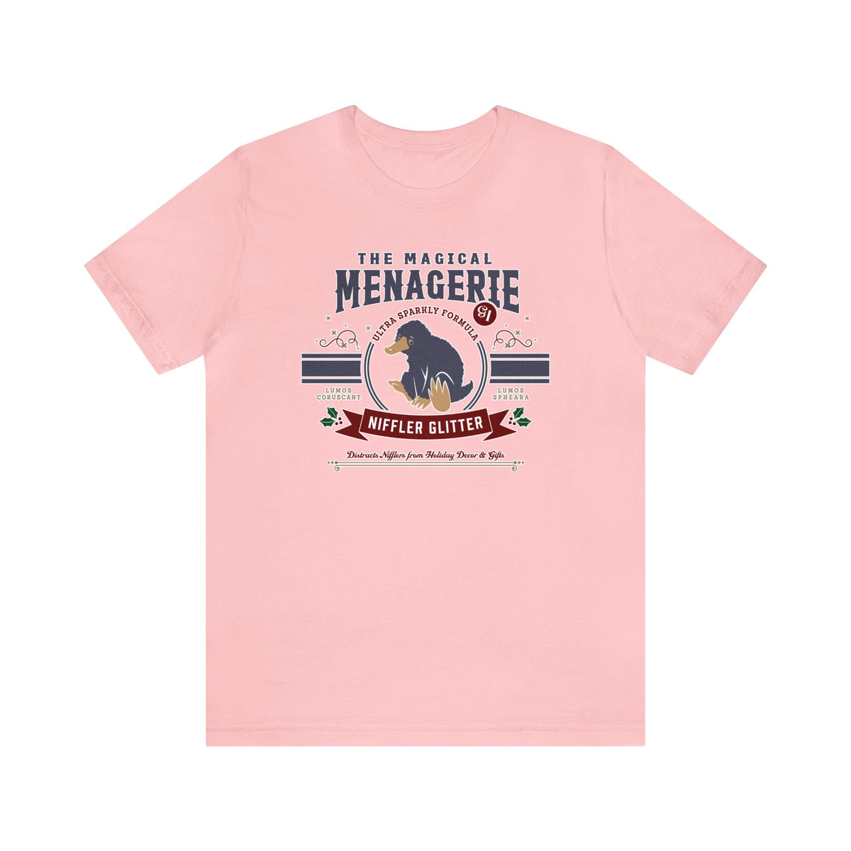 The Magical Menagerie Niffler Glitter Bella Canvas Unisex Jersey Short Sleeve Tee
