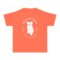 Trick or Treat Down Main Street Comfort Colors Youth Midweight Tee