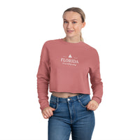 Florida It's One Hell Of A Drug Women's Bella Canvas Cropped Sweatshirt