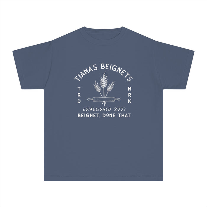 Tiana's Beignets Comfort Colors Youth Midweight Tee