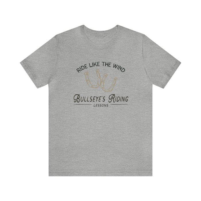 Bullseye's Riding Lessons Bella Canvas Unisex Jersey Short Sleeve Tee