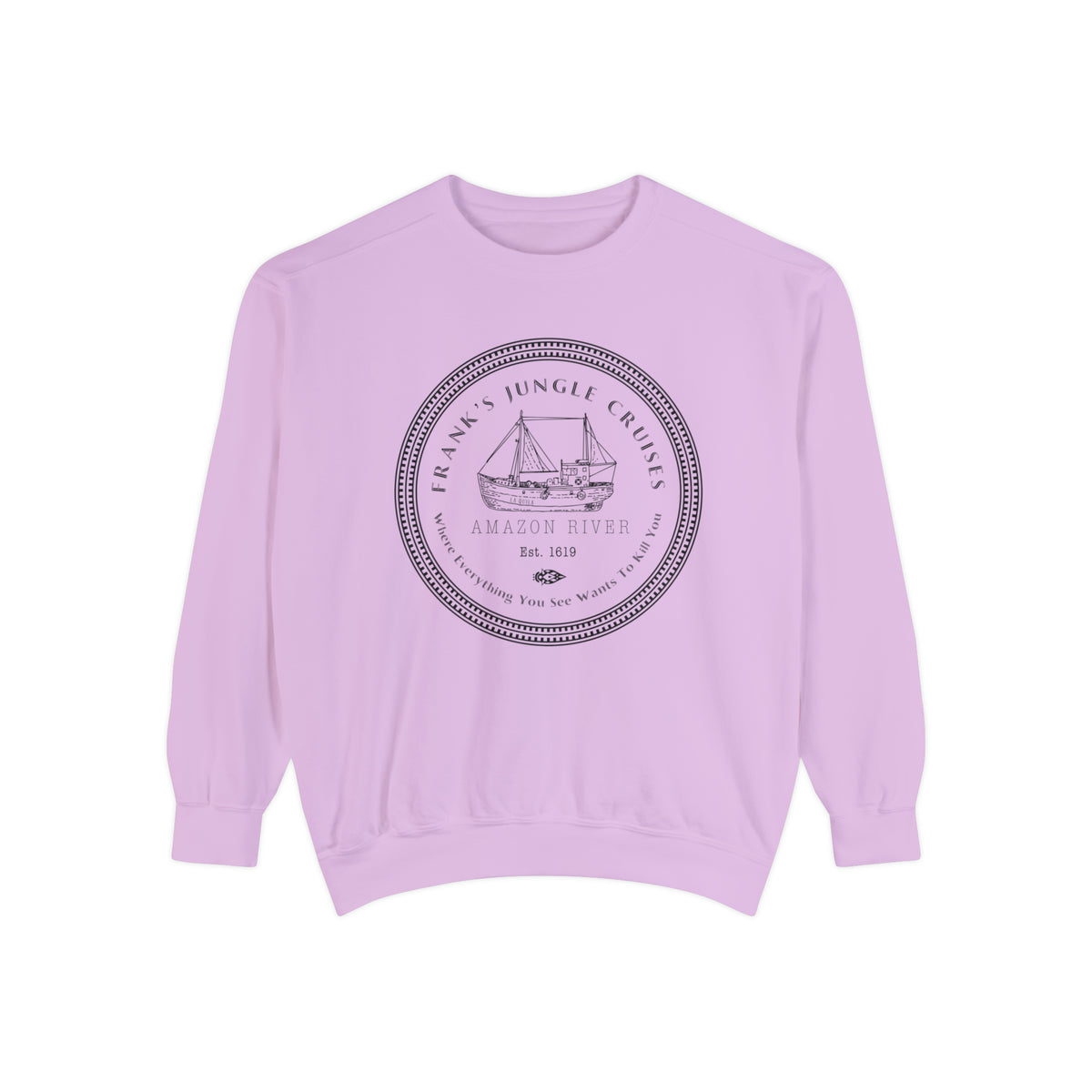 Frank's Jungle Cruises Comfort Colors Unisex Garment-Dyed Sweatshirt