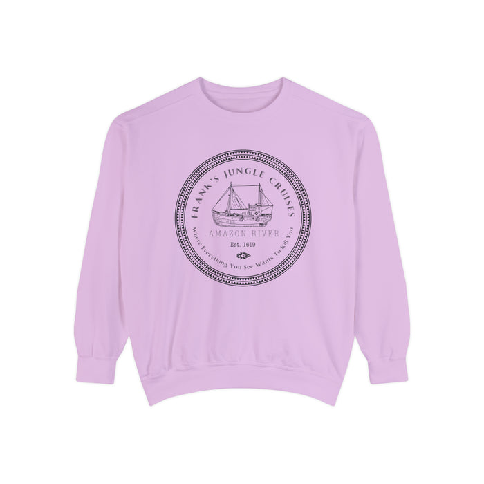 Frank's Jungle Cruises Comfort Colors Unisex Garment-Dyed Sweatshirt