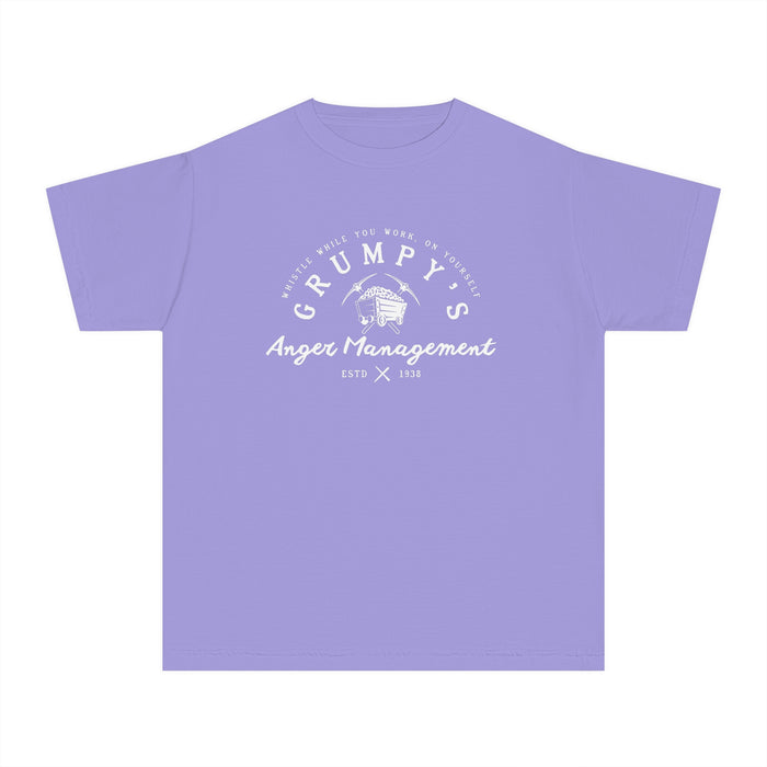 Grumpy’s Anger Management Comfort Colors Youth Midweight Tee