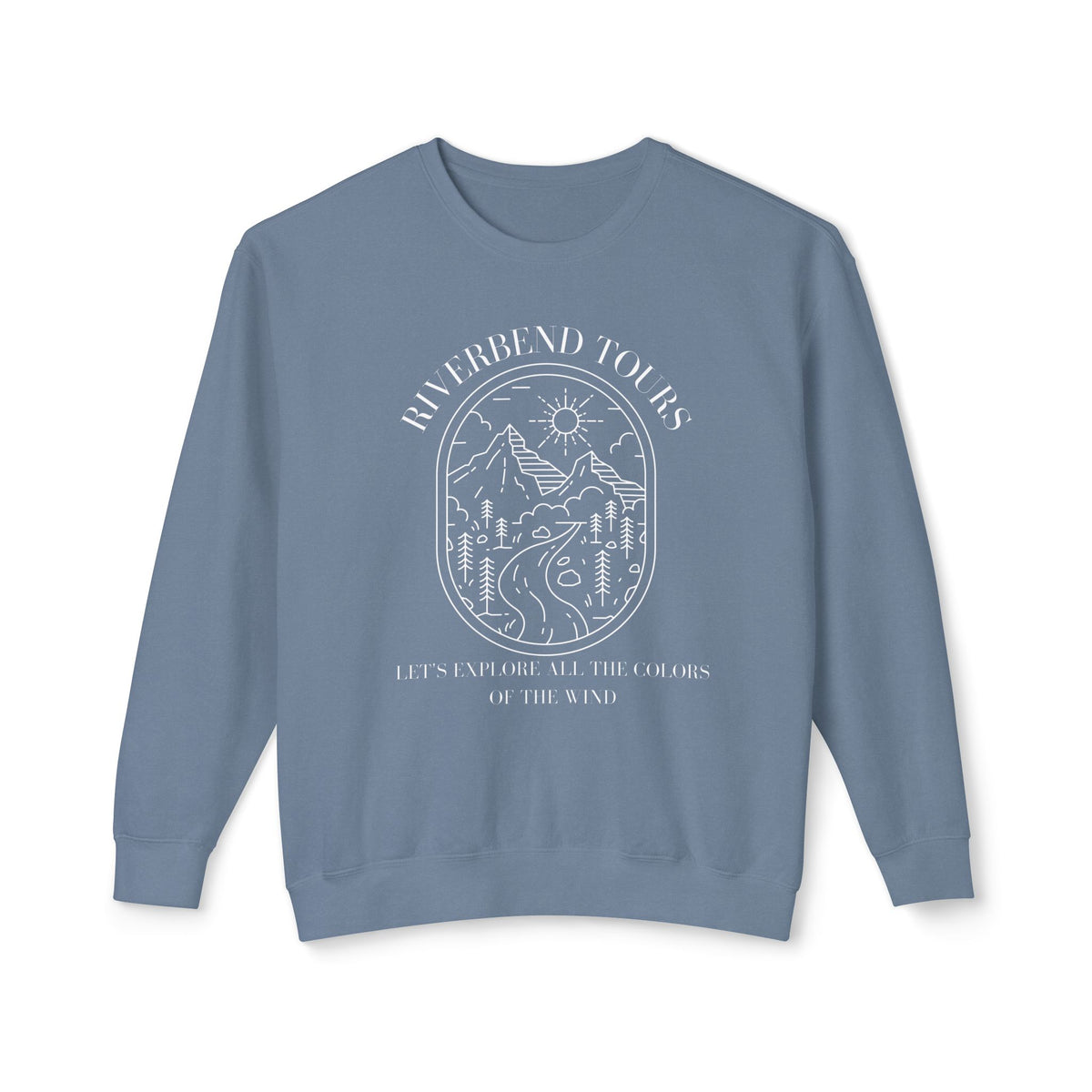 Riverbend Tours Unisex Lightweight Comfort Colors Crewneck Sweatshirt