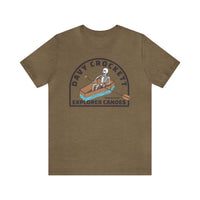 Davy Crockett Explorer Canoes Bella Canvas Unisex Jersey Short Sleeve Tee