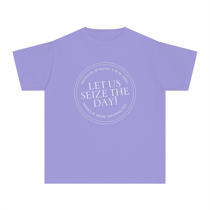 Let Us Seize The Day Comfort Colors Youth Midweight Tee