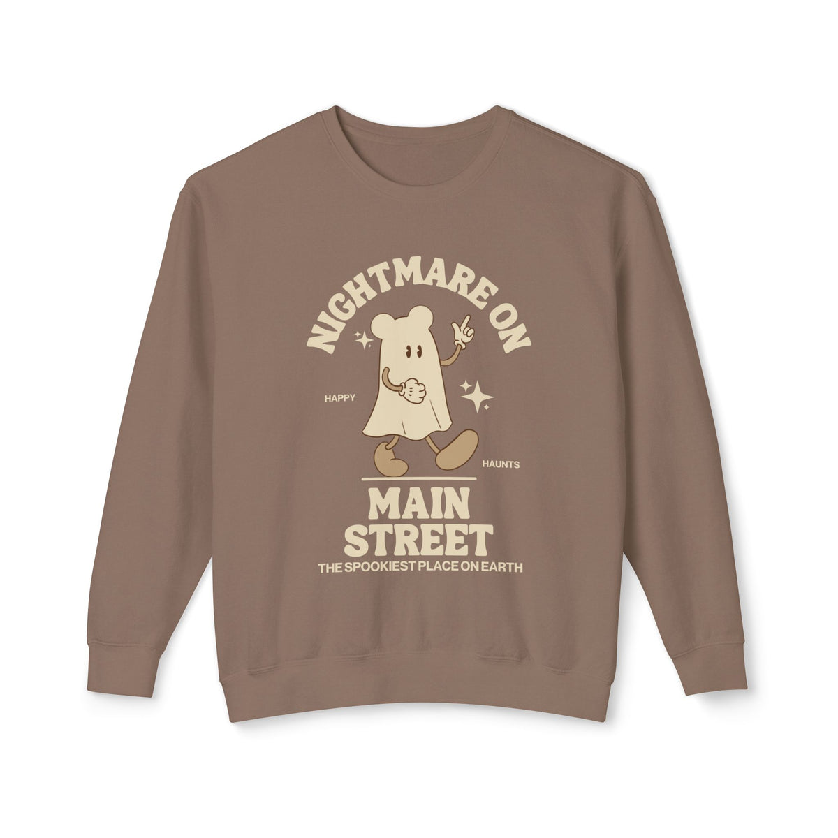 Nightmare on Main Street Unisex Lightweight Comfort Colors Crewneck Sweatshirt