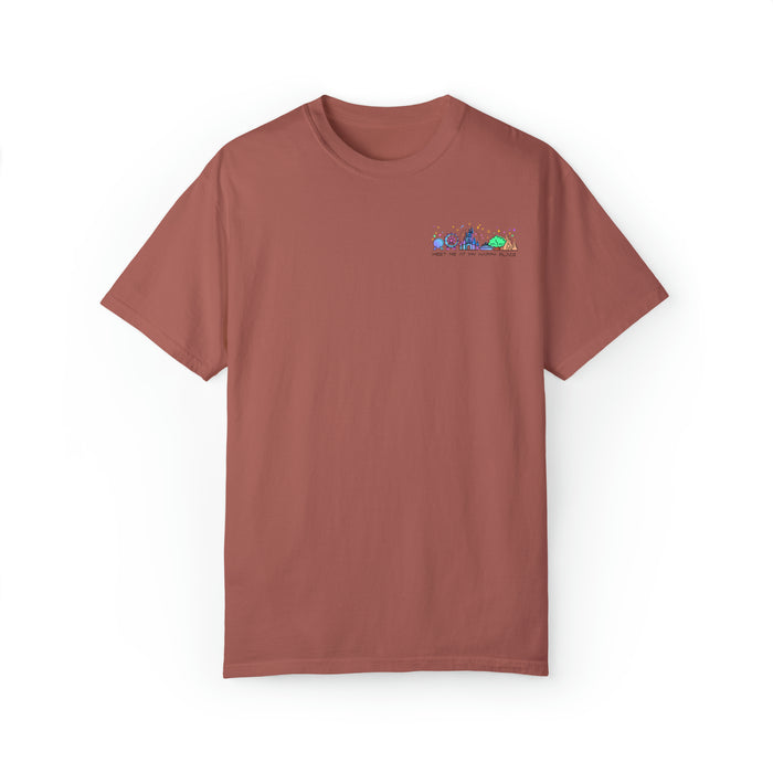 Meet Me At My Happy Place Comfort Colors Unisex Garment-Dyed T-shirt